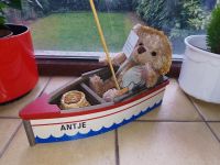 Boot "ANTJE" mit Bär mit Angel Dekoration # Boot ca.32cm groß Nordrhein-Westfalen - Gelsenkirchen Vorschau