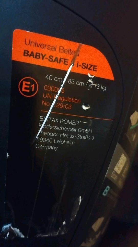 Römer Britax Baby-Safe 3 i-Size Babyschale in Schwabmünchen