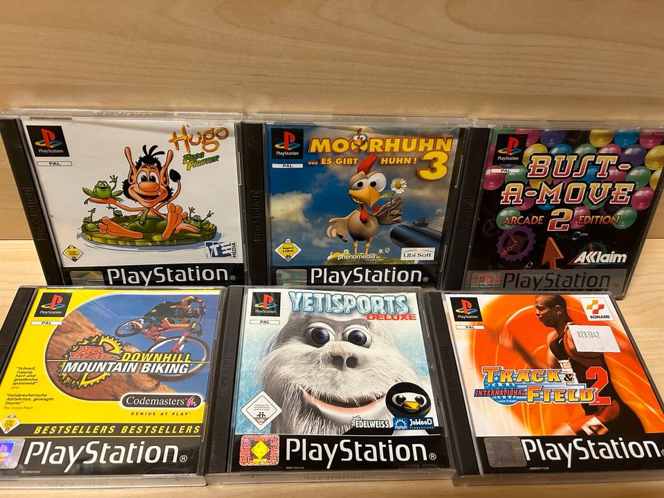 6 PlayStation 1 spiele im Set in Tarmstedt