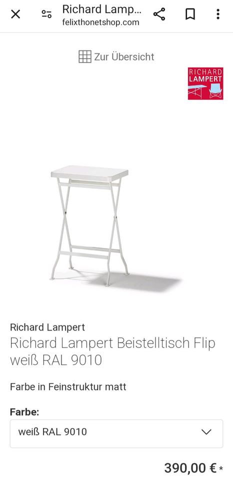 Designer Beistelltisch (Richard Lampert) in Aachen