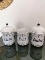 Vintage Porzellan Dosen Set blau-weiß KHALA Nordrhein-Westfalen - Oberhausen Vorschau