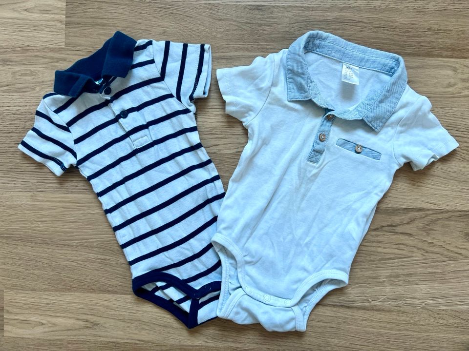 Gr. 74 + 74/80 ⭐️ H&M + Pocopiano ⭐️ 2er Set Bodys in Pönitz