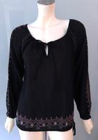 Velvet Tunika Bluse Schwarz Bestickt 34 XS Cotton Tunic Top Black Hamburg-Nord - Hamburg Winterhude Vorschau