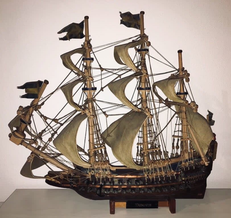 Schiffsmodell „Wasa“ 1628 in Neresheim