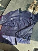 C&A Damen Kunstlederjacke lila Gr. 50 Hessen - Wiesbaden Vorschau