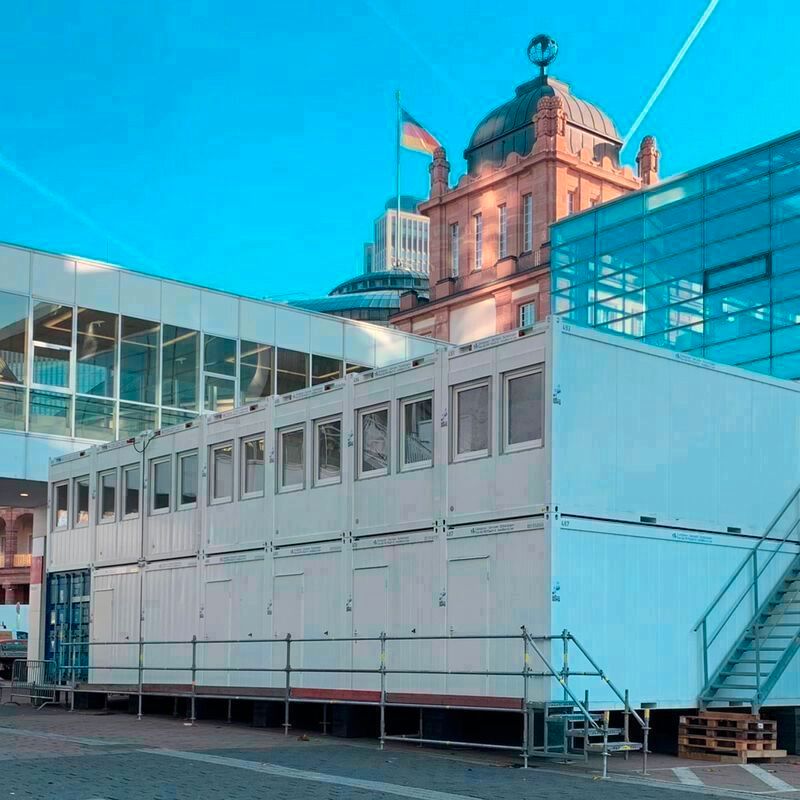 Vermietung von neuen & gebrauchten Containerlösungen für Büro Bau Handwerk Industrie Logistik Veranstaltung Messe Event Großprojekt Soziales - Bürocontainer für temporäre & dauerhafte Einsätze Baubüro in Heidelberg
