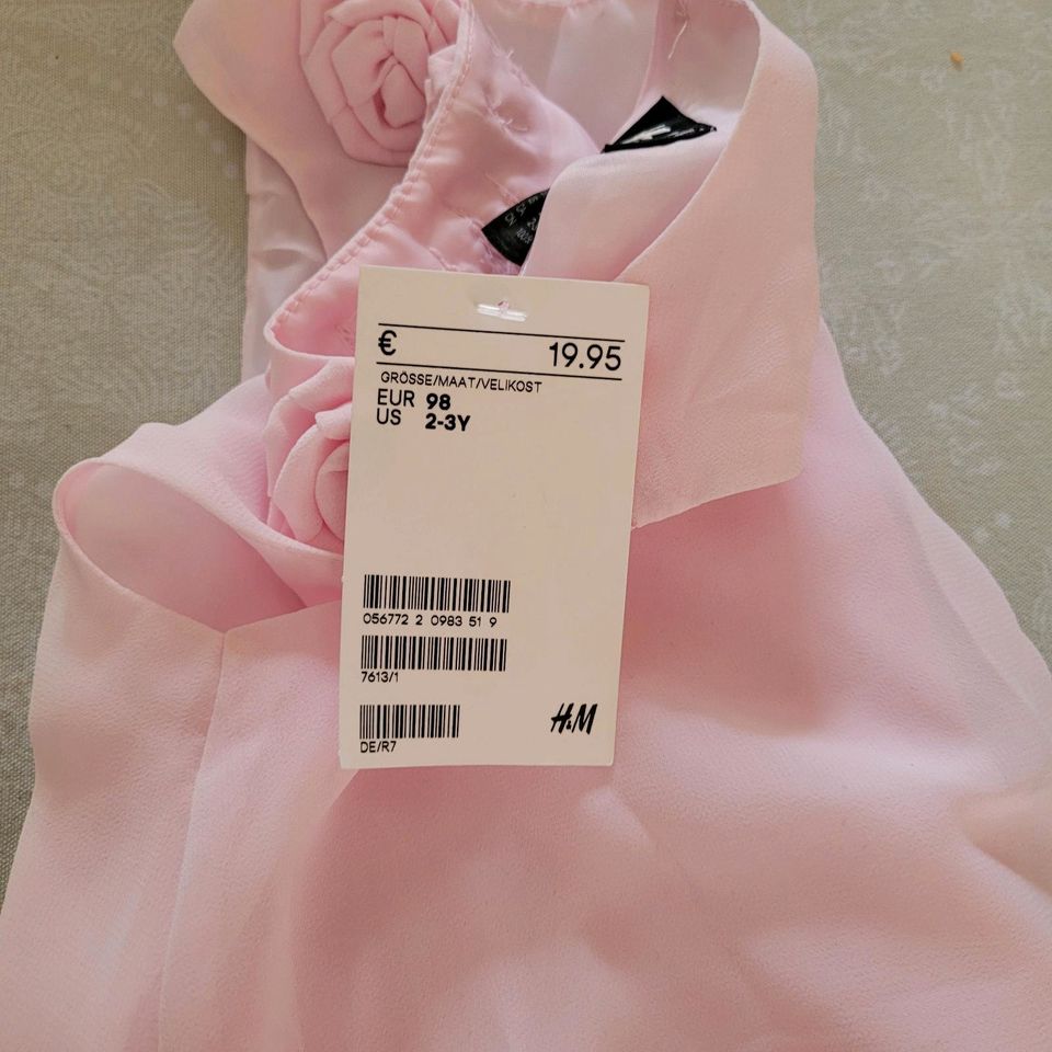 NEU Rosafarbenes feines Kleid,  festlich, 98, H &M in Berlin