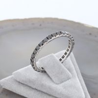 WERT 800 € SCHWARZER DIAMANT MEMORY RING GR.56 18K GOLD vxlt H287 Essen - Altenessen Vorschau