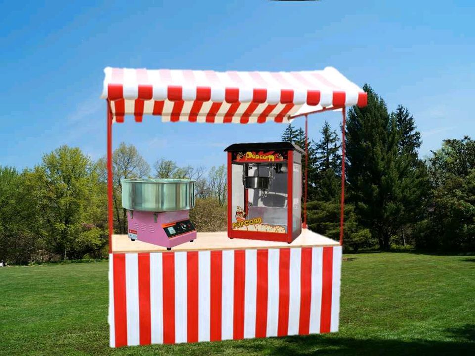 Zuckerwatte / Popcornmaschine mieten Verleih Marktstand in Echzell 