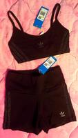 Adidas Set XS 32 Training Sport Shorts Top Strand schwarz glitzer Nordrhein-Westfalen - Schwelm Vorschau