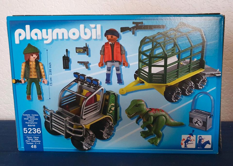 Playmobil Set 5236 Dinosaurier Forscherfahrzeug Dinotransport in Reinhardshagen