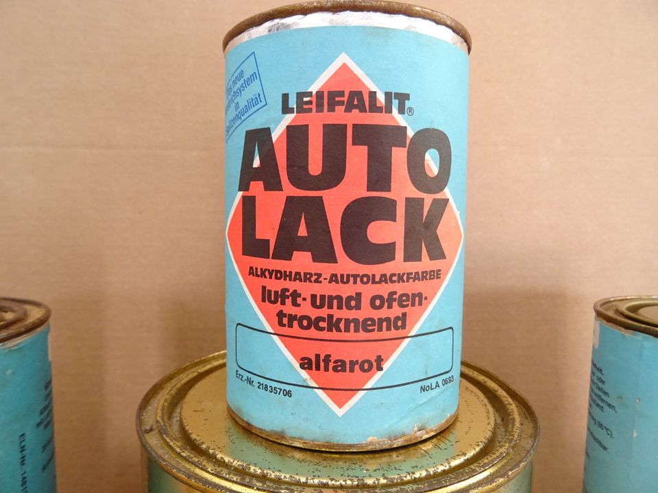 Leifalit DDR Autolack Farbe Wartburg Trabant Barkas 0,75 - 3,8 kg in Eberswalde