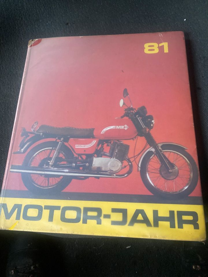 Motorjahr 1981 Buch DDR in Stadtroda