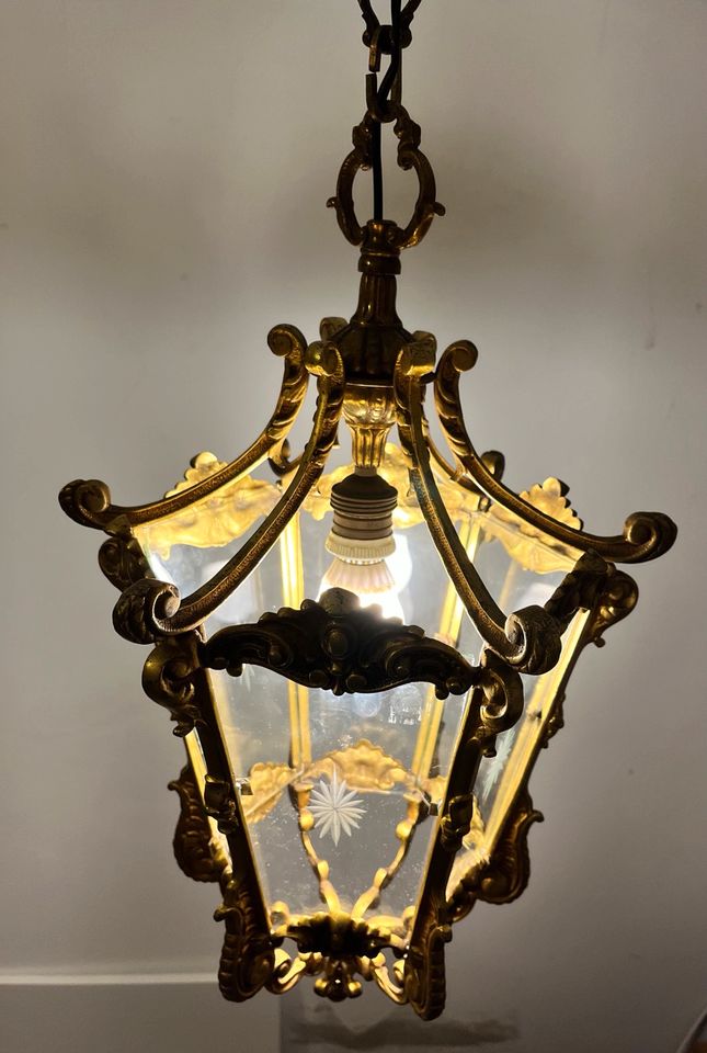 Original Jugendstil Hängelampe Deckenlampe sehr schwer in Leipzig