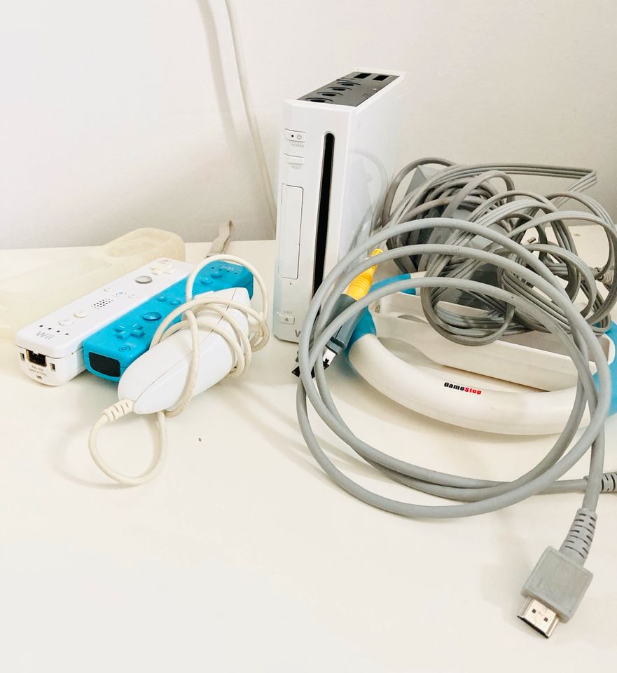 Nintendo Wii Weiß Fernbedienung Kontroller Gamecube Anschluss in Herzogenaurach