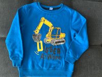 Neuwertiger Pullover Gr. 128 blau mit Bagger Motiv für Jungen Nordrhein-Westfalen - Neukirchen-Vluyn Vorschau