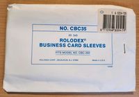 Original ROLODEX - Business Card Sleeves Nordrhein-Westfalen - Grevenbroich Vorschau