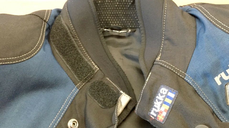 Motorrad Jacke Rucka Gr. 48, Schwarz-Blau. in Melsungen