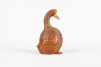 Mid Century Gans Ente Bast Holz Figur Art Design Vogel Basket Frankfurt am Main - Nordend Vorschau