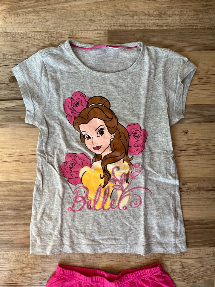 Disney Prinzessin Pyjama kurz T-Shirt&Shorts 98/104 pink nur 3€ in Germering