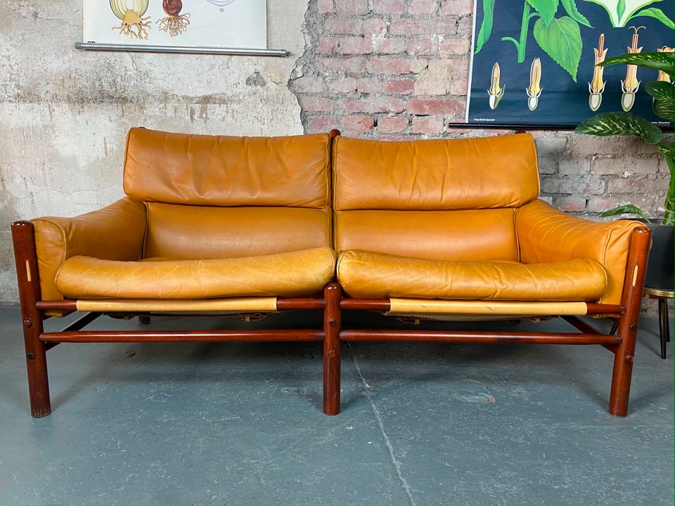 Kontiki Sofa Arne Norell Vintage Mid Century Couch Ledersofa in Wuppertal