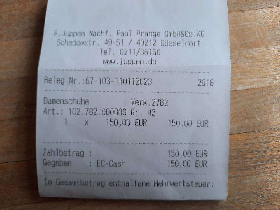 REBECCA WHITE SNEAKER HIGH GR.42 LEDER NEU NP:150€ in Aachen