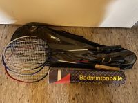 Badmintonschläger mit Tasche und Bälle Bayern - Bayreuth Vorschau