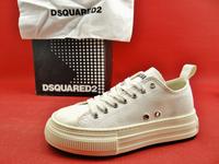 DSQUARED2 Sneaker Weiß Canvas Low Top Plateau Damen Schuhe Gr.36 Hessen - Stadtallendorf Vorschau