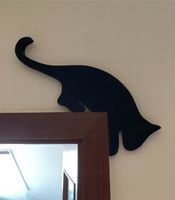 Kantenhocker Katze aus Holz schwarz Hessen - Maintal Vorschau