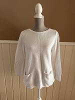 COS Shirt Pullover weiß Boho Größe S 36 chic Taschen Baumwolle Niedersachsen - Wedemark Vorschau