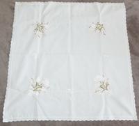 Tischdecke Frühling weiß 64 x 64 cm Rosen Blumen DDR Ostalgie Sachsen - Auerbach (Vogtland) Vorschau