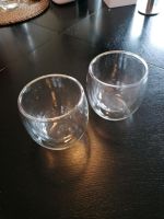 2 doppelwandige Glasbecher für Kaffee /Tee Nordrhein-Westfalen - Wiehl Vorschau