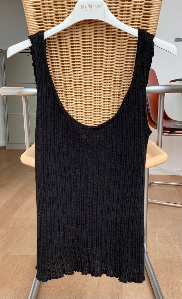 Yves Saint Laurent Stricktop Top Schwarz 100% Kaschmir M wie NEU in Fürth