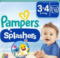 96 Pampers Splasher Einweg-Schwimmhosen, Größe 3-4 (6-11kilo) Hessen - Wächtersbach Vorschau