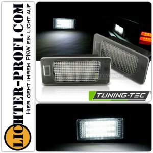 2 LED Kennzeichenbeleuchtung für BMW E82 E88 E90 E91 E92 E93 E39