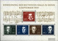 Briefmarkenblock 2 BRD 1959 Duisburg - Meiderich/Beeck Vorschau