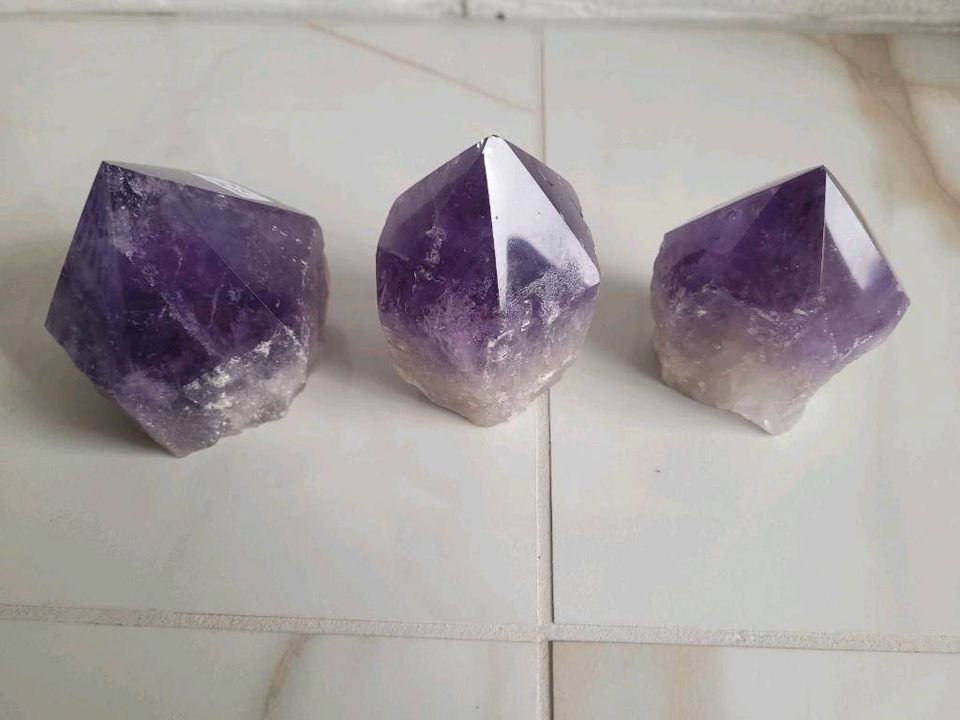 Amethyst Spitzen, Flieder, verschiedene Größen in Kirn