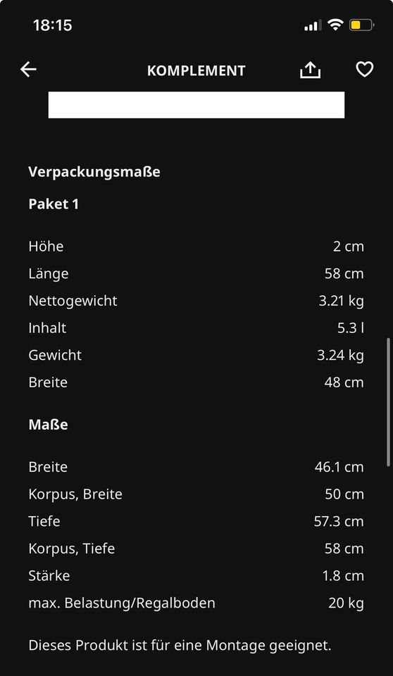 Komplement Ikea in Köngen