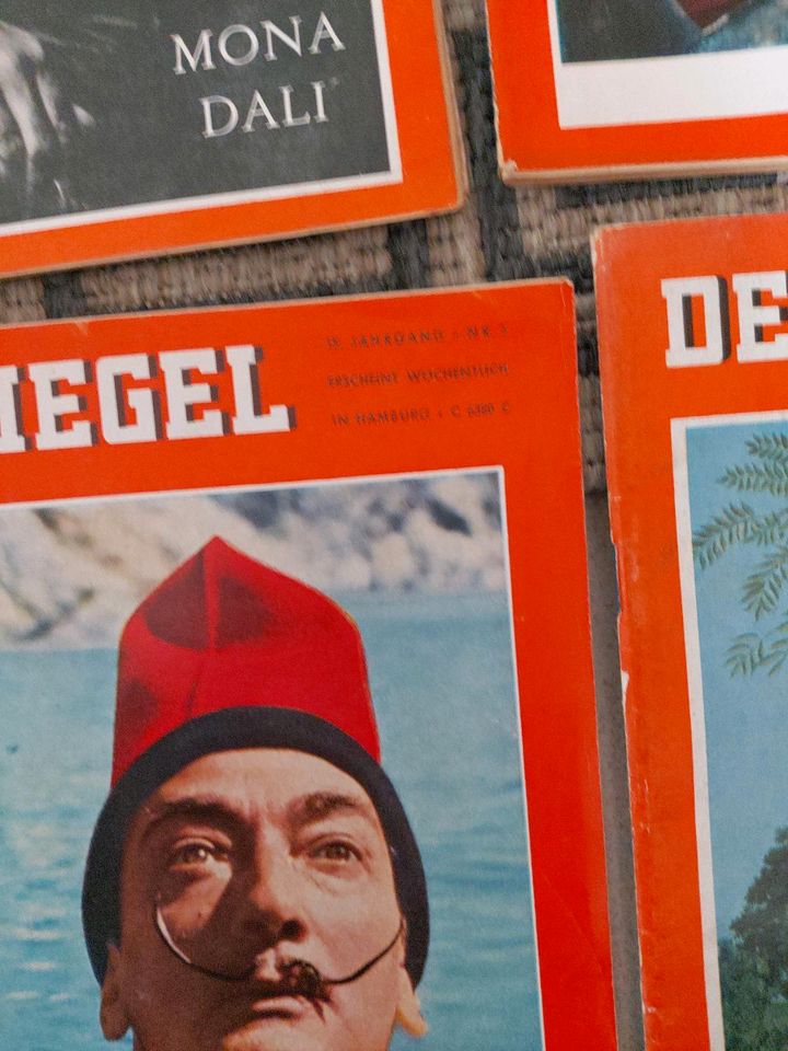 Spiegel 1956 bis 1961 Zeitschriften Hefte 6 Stück in Großheubach