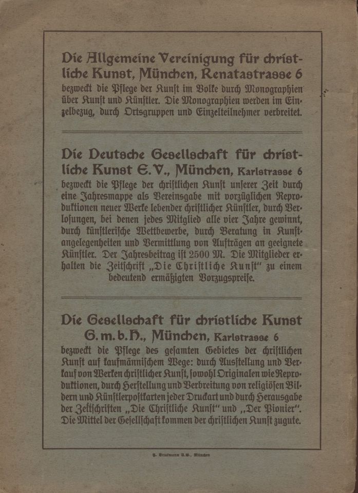 Dr. Oscar Doering DER BAMBERGER DOM Die Kunst dem Volke 1923 in Ochsenfurt