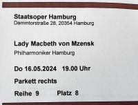 2 Opernkarten Staatsoper Hamburg Niedersachsen - Lüneburg Vorschau