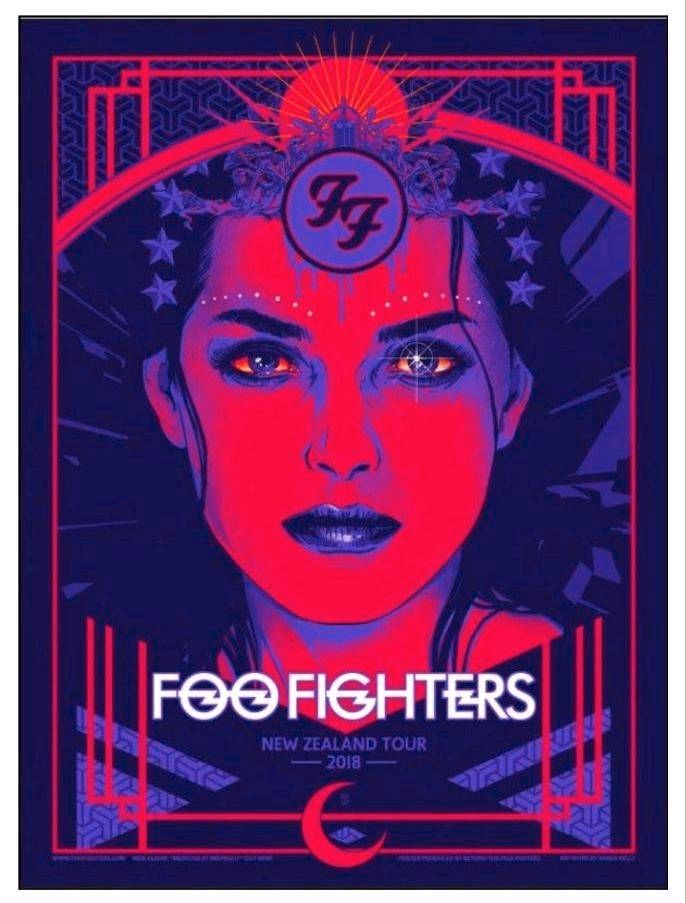 Foo Fighters Siebdruck Poster in Jena