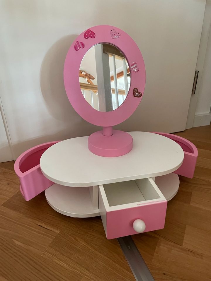Schminkspiegel Schminktisch Spiegel Mädchen Zimmer rosa in Kirchweidach