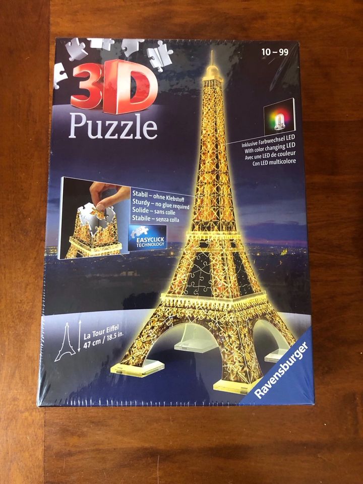 Eiffelturm Puzzle 3D mit Licht Neu in Berlin