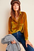 Anthropologie Samt Hemd Bluse Weihnachten People Boho Free Baden-Württemberg - Durmersheim Vorschau