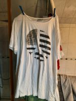 Schönes**Shirt** Gr. 54 "Peace " Weiss mit Glitzersteinchen von J Bayern - Zusmarshausen Vorschau