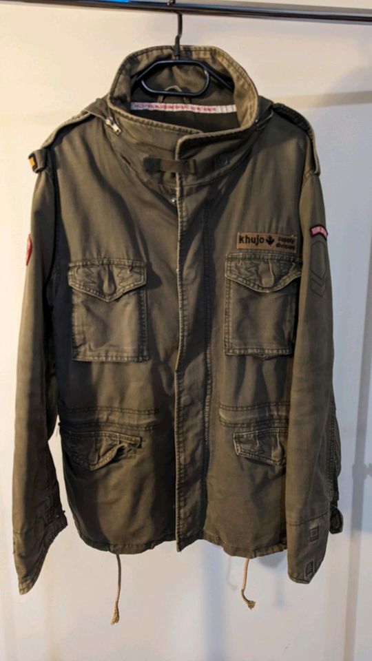 Khujo Jacke Parker Gr. M-L  olive grün gefüttert in Hamburg