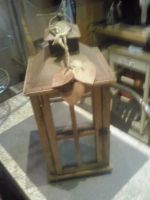 ***Vintage-Gedenklampe*** Holz/Glas Nordrhein-Westfalen - Stolberg (Rhld) Vorschau