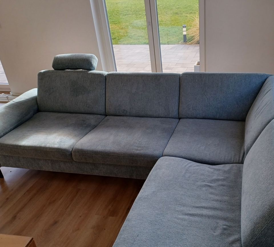 Sofa Récamiere Rechts Textil Metall Blau NP: 3726€ in Meitzendorf