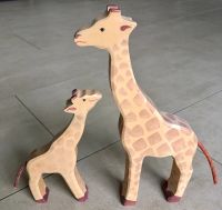 Holztiger Giraffen Set groß und klein mit Brandstempel Niedersachsen - Welle Vorschau